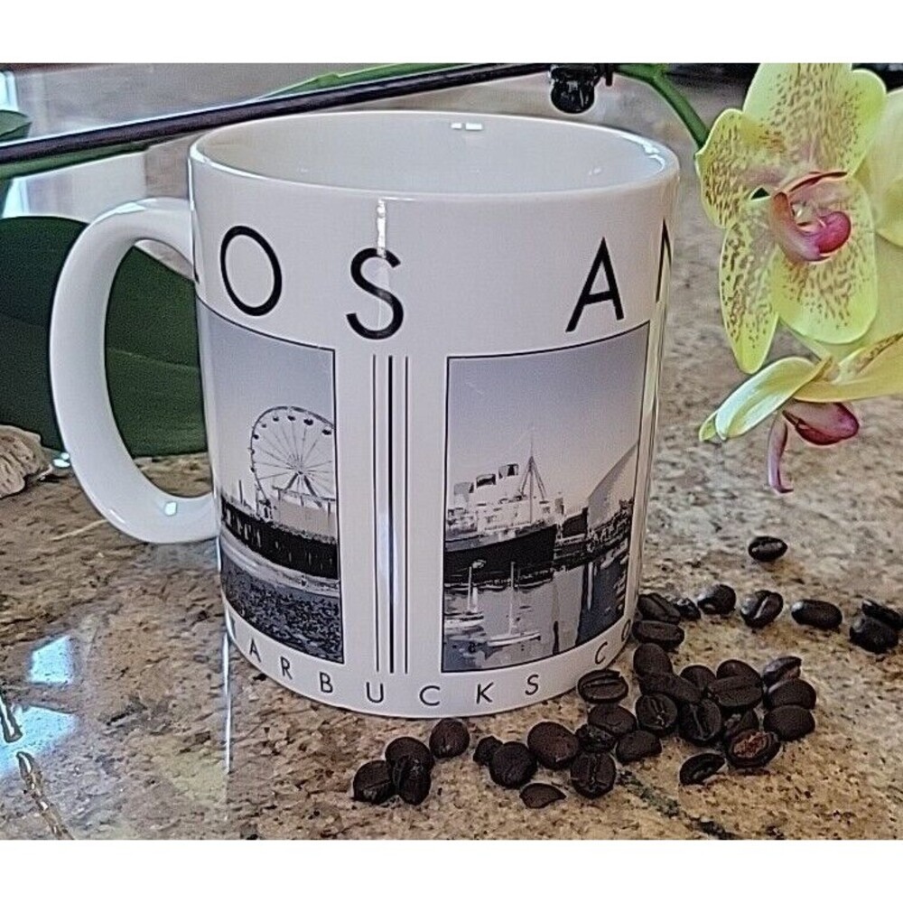 STARBUCKS Barista LOS ANGELES CITY SCENES SERIES Collage Mug  2005